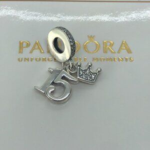 ✨🔥Pandora Quinceañera 15th Birthday Dangle Charm